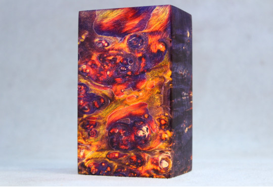 Stabilized Maple Burl Wood Mod Block